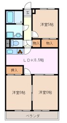 三日市駅 徒歩14分 6階の物件間取画像